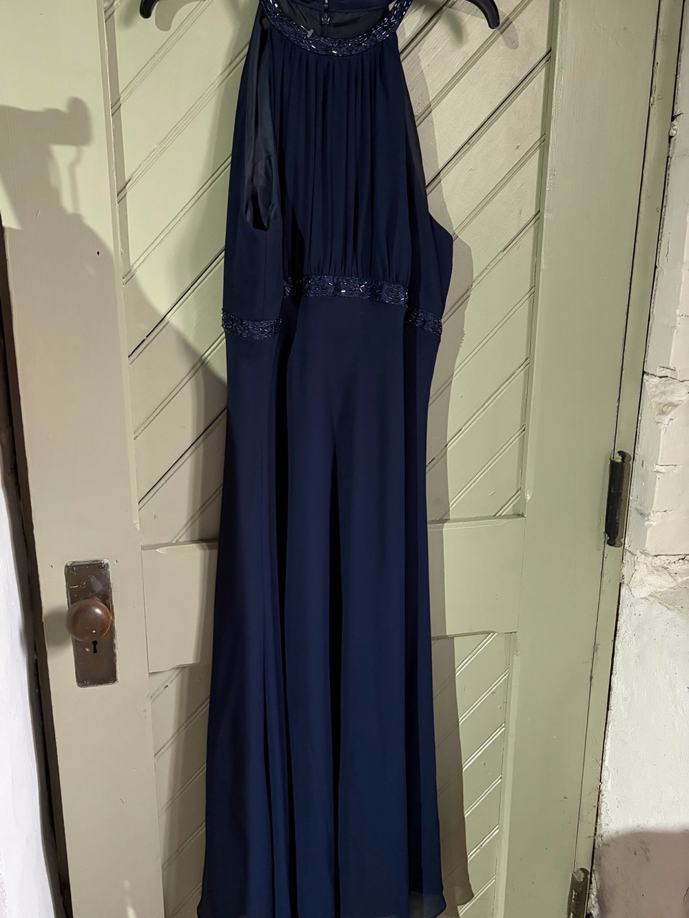 Jones Wear Navy Beaded Dress